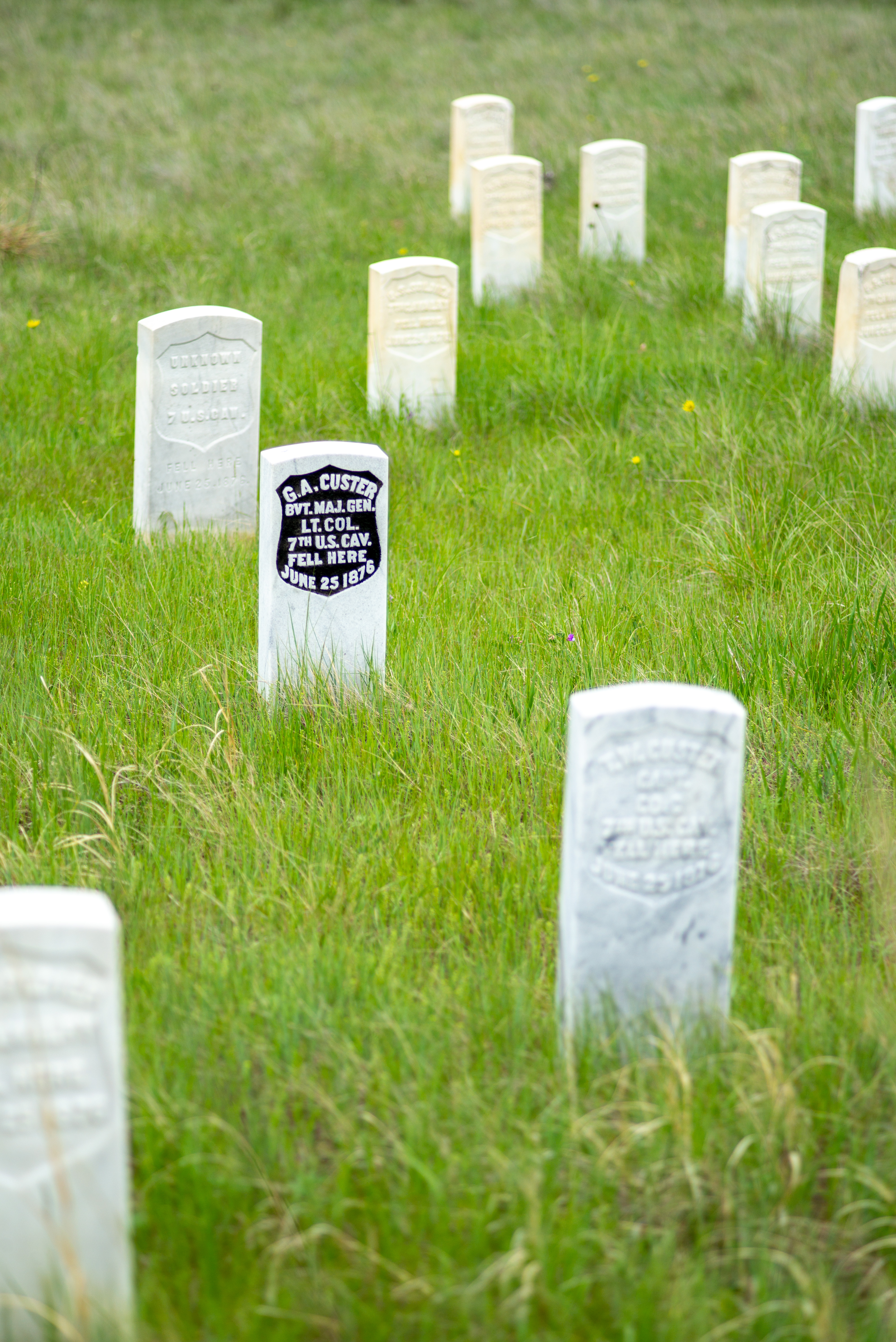 Gravestones of fallen US Soldiers