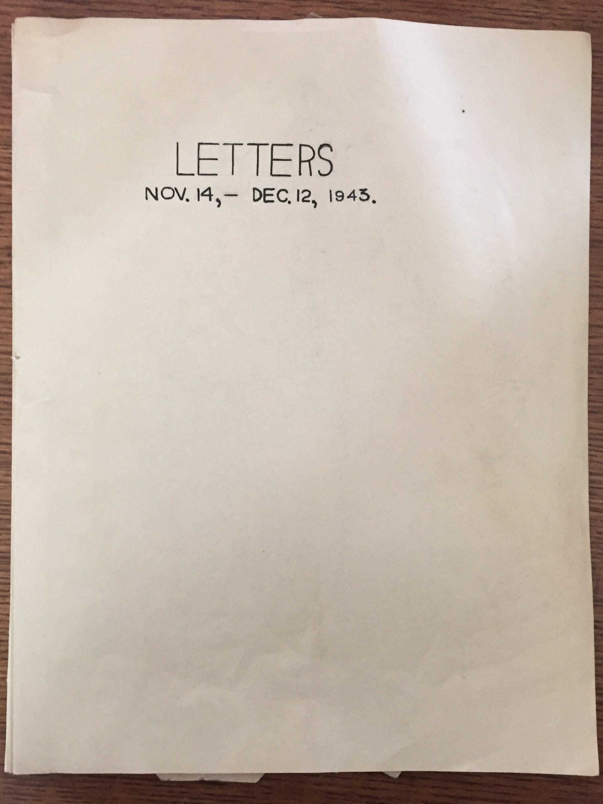 Letters From Uncle Bill