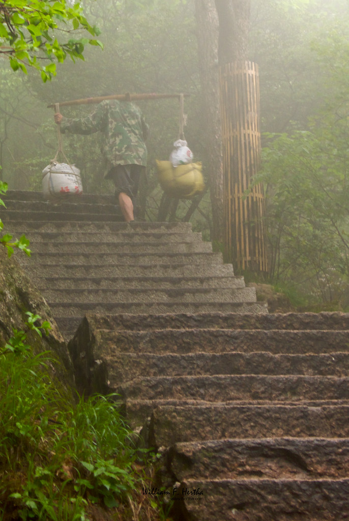 Hiking in Huangshan Park