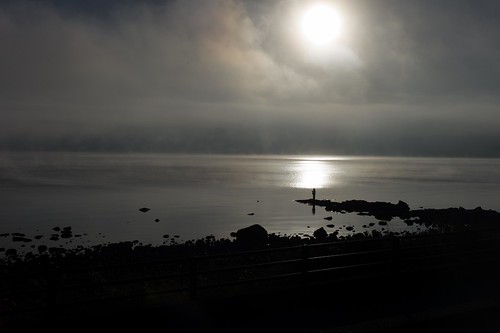 Morning fishing on Lake Llanquihue
