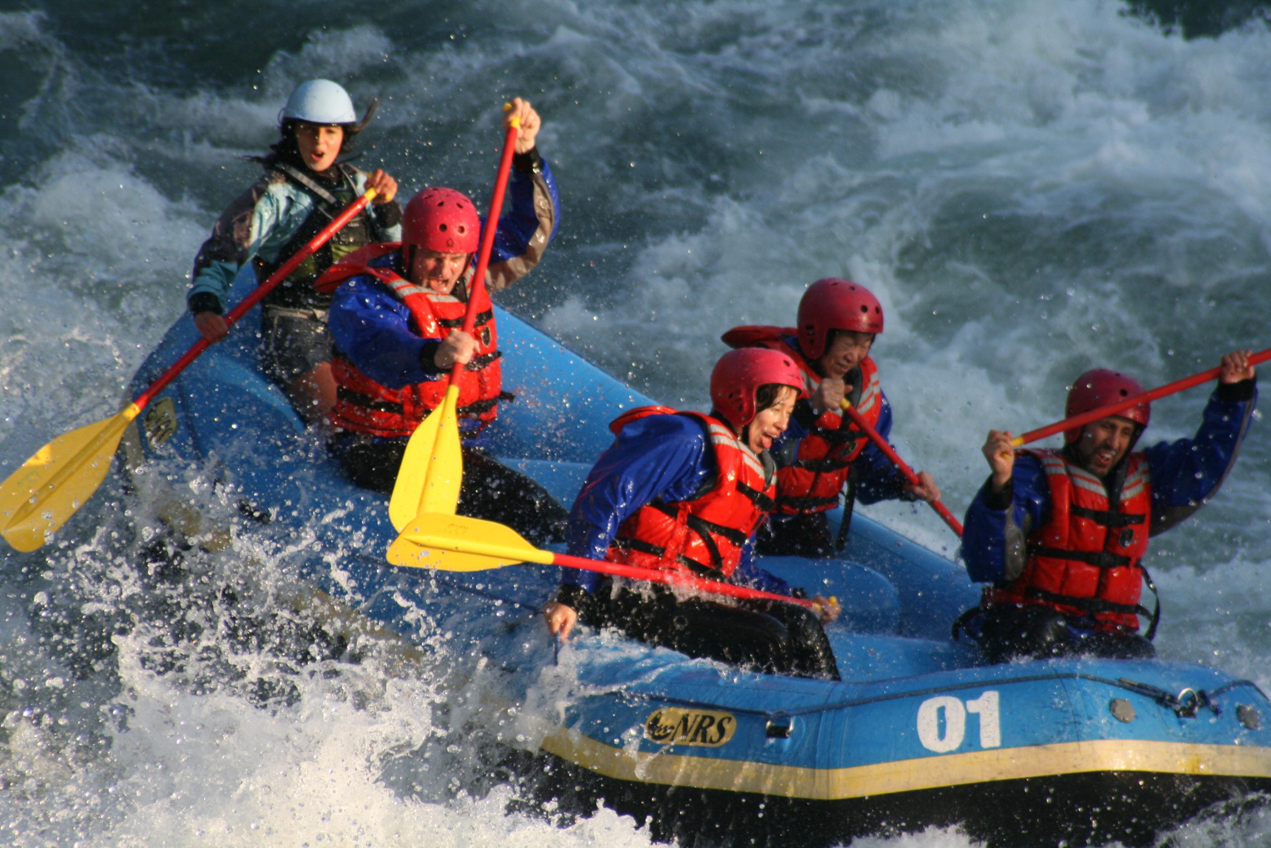 White-water rafting in Chile