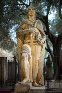 @book-2013-Our Tour: Spain, Architecture, Art, Beard, Building, Elderly, Event, Event - Travel, Eyes Open, Frontal Face, Male, Monument, One Face, Person, Statue, Thing, Travel