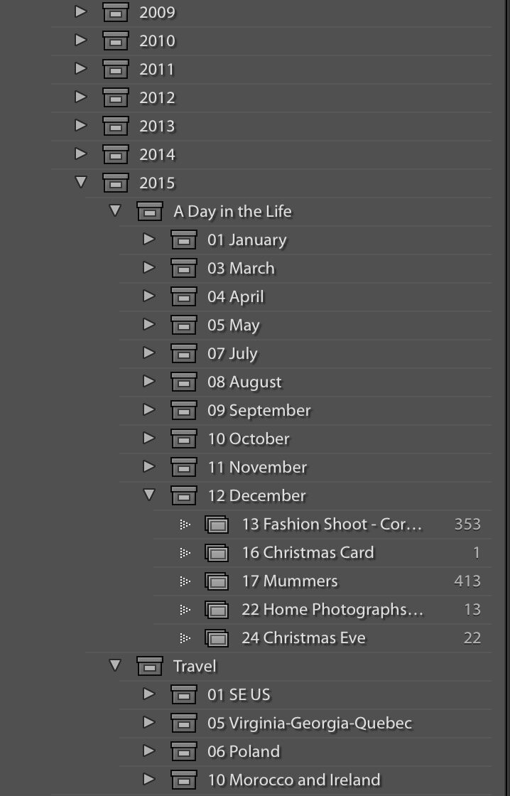 Lightroom Catalogue Strcture