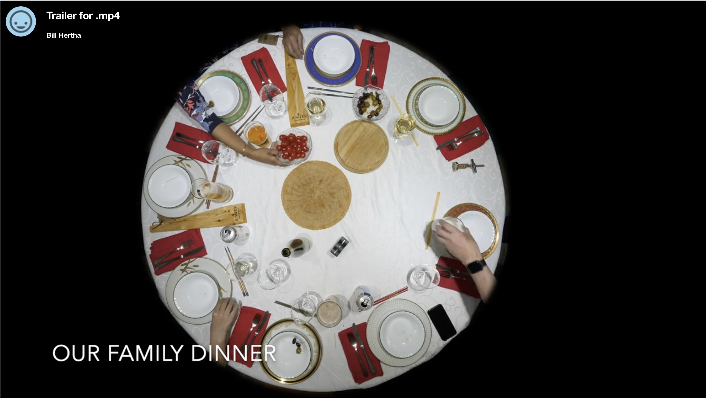 Trailer for the documentary “Dinner”