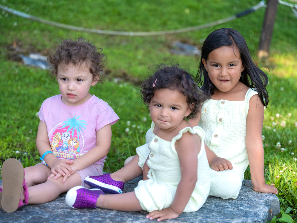 Child, Eyes Open, Female, Frontal Face, Group, Male, Person, Sitting, Three Faces